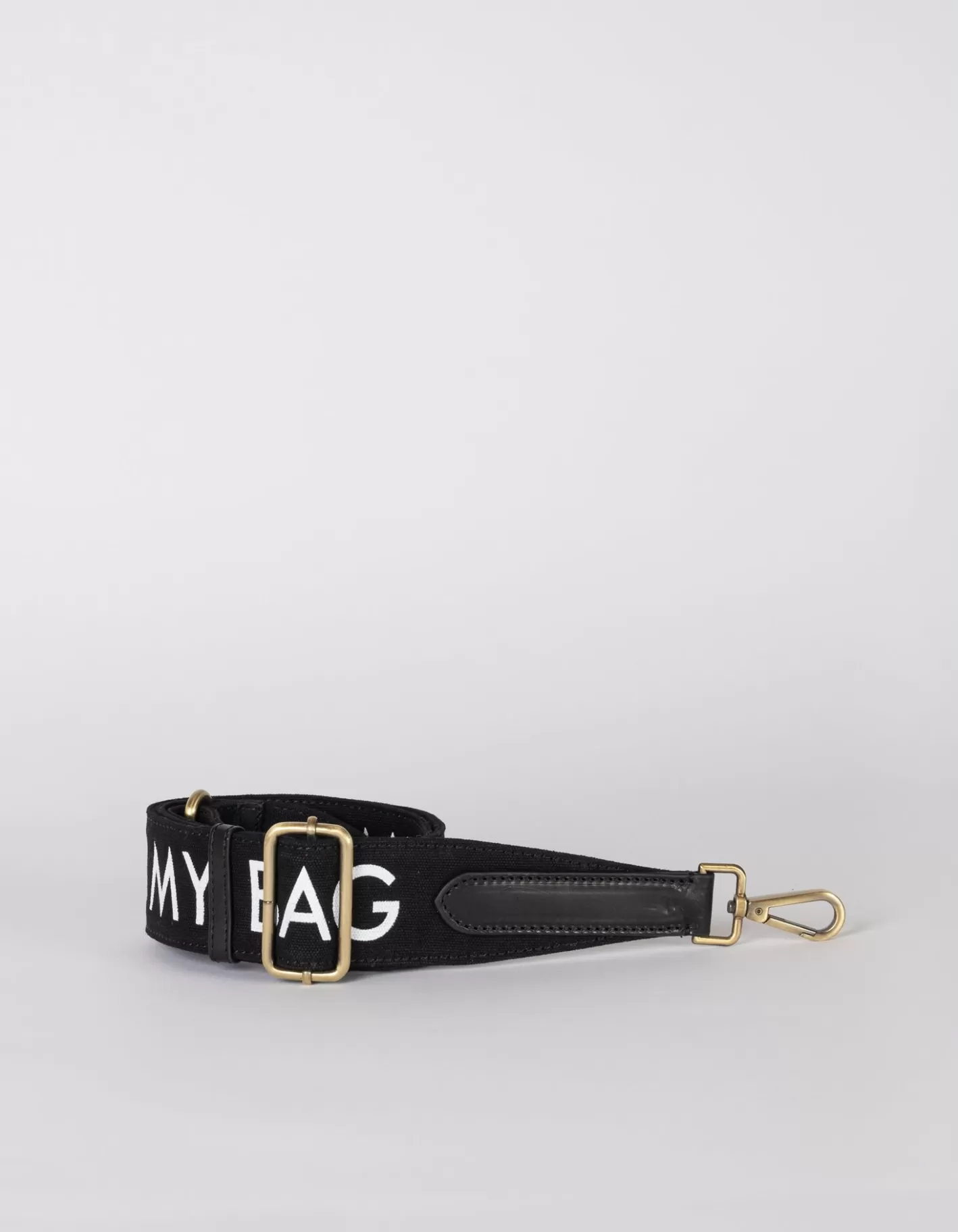 Women O My Bag Canvas Logo Strap-Black/Black Classic Leather